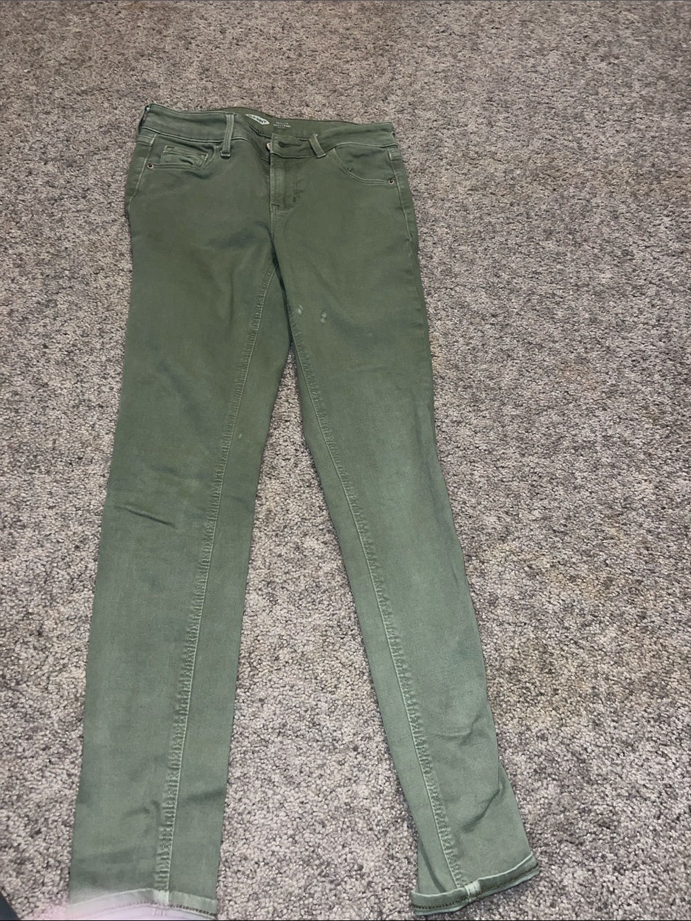 Old Navy Olive Green Skinny Jeans